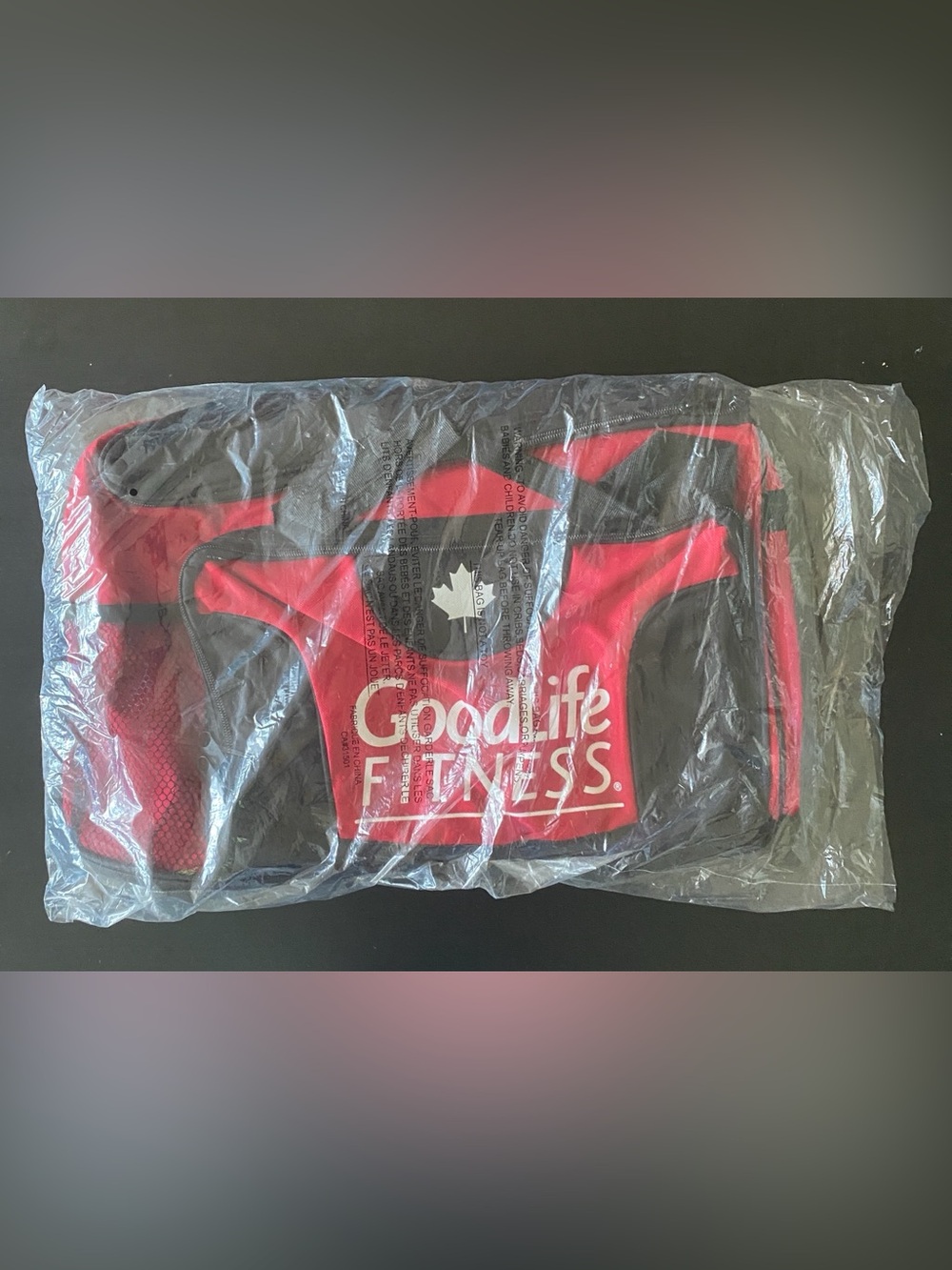 NIP GoodLife Fitness Gym Duffle Bag Red Black Brand New Sealed